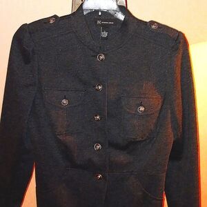 INC military style jacket. Heather gray. L
